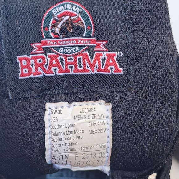 Steel Toe Brahma Black Rubber Slip-Resistant Sole main image 9